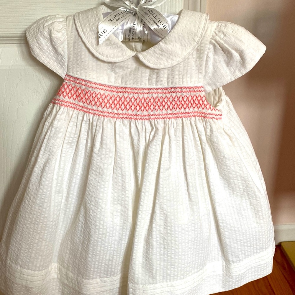 Brand new with tags Janie and Jack pink and white dress